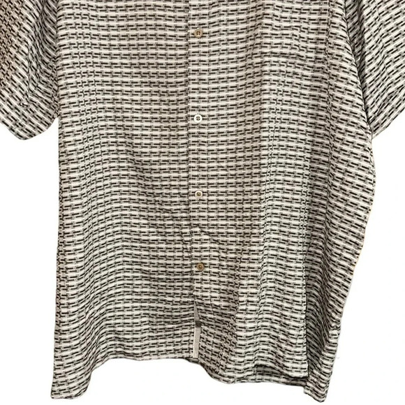 Tommy Bahama Geovanni Geo Silk Short Sleeve Button Down Shirt Size XXL - Picture 3 of 10